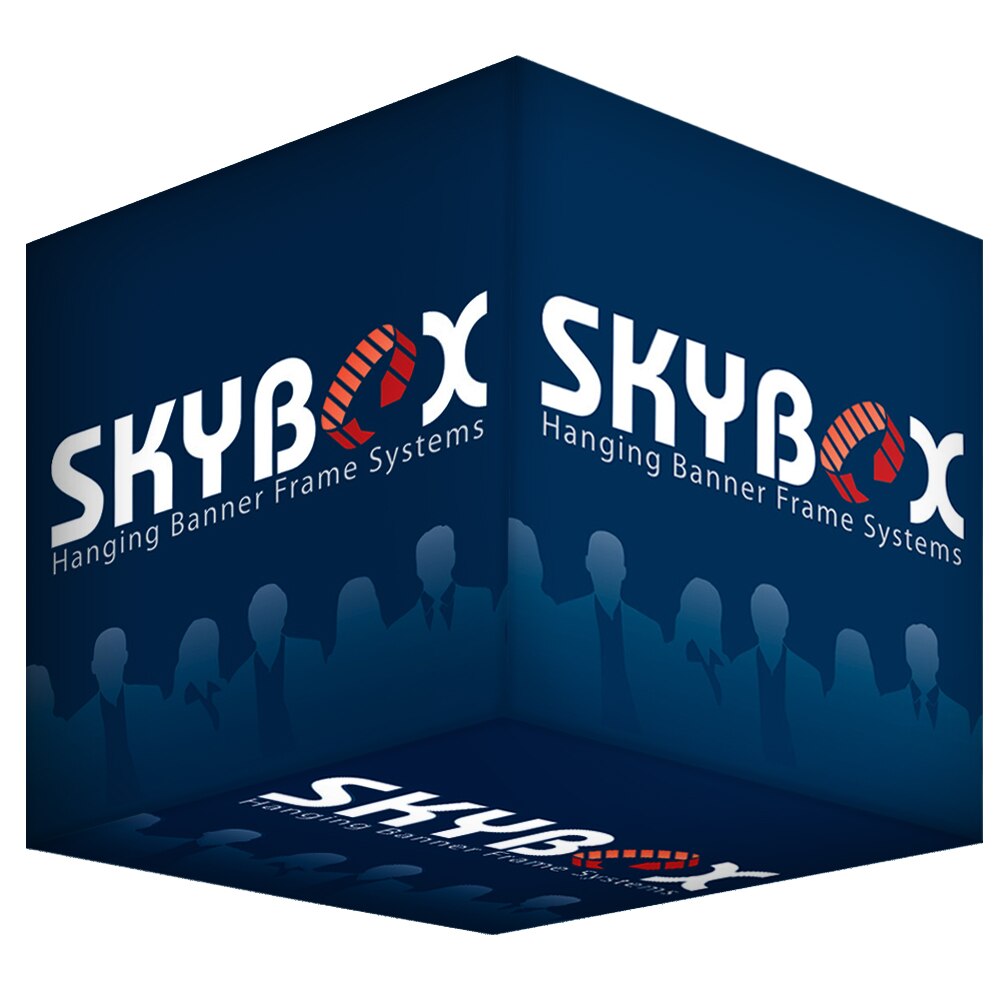Hanging Banner Cube — Graphic Package / 8 ft
